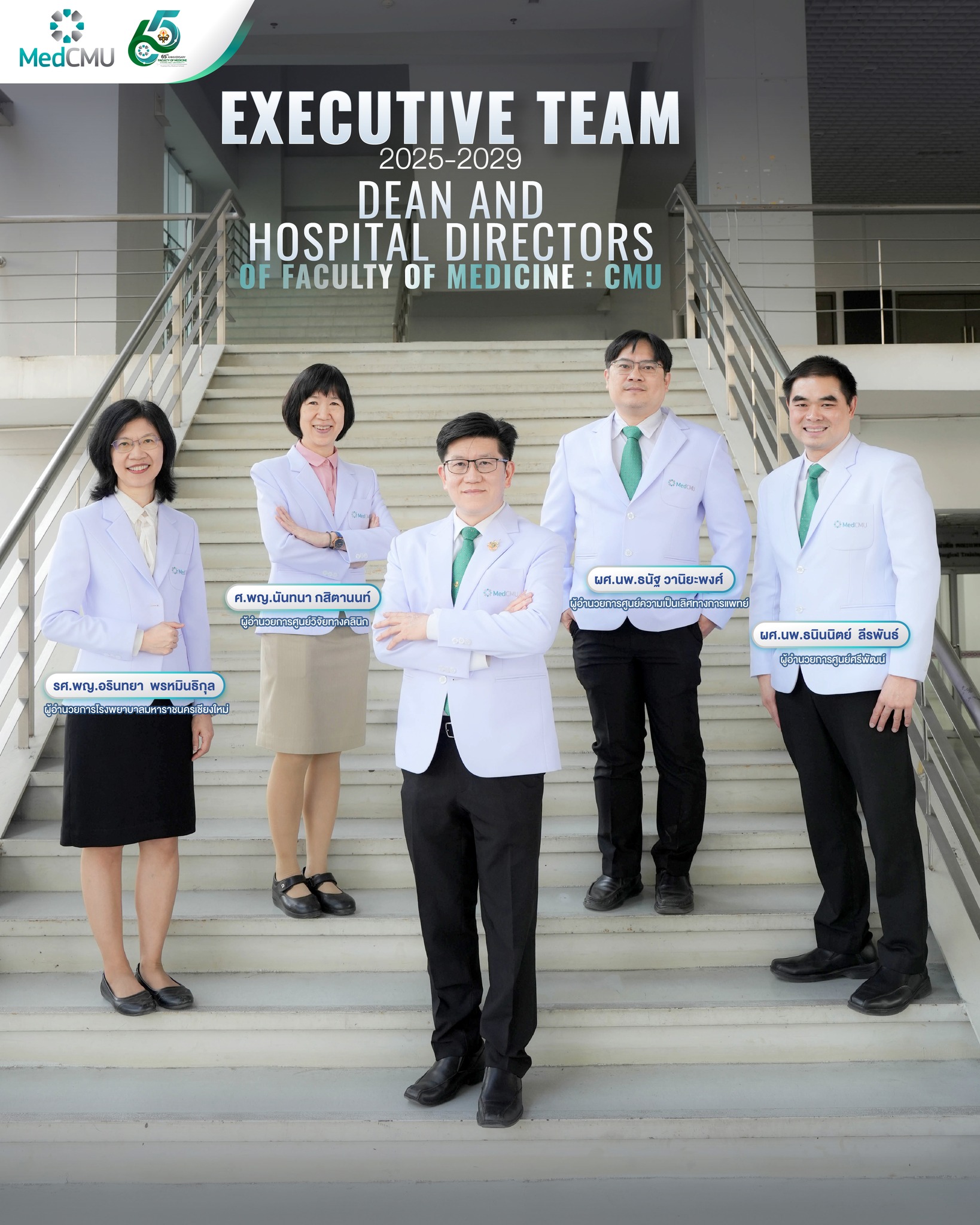 EXECUTIVE TEAM DEAN AND HOSPITAL DIRECTORS OF FACULTY OF MEDICINE : CMU
