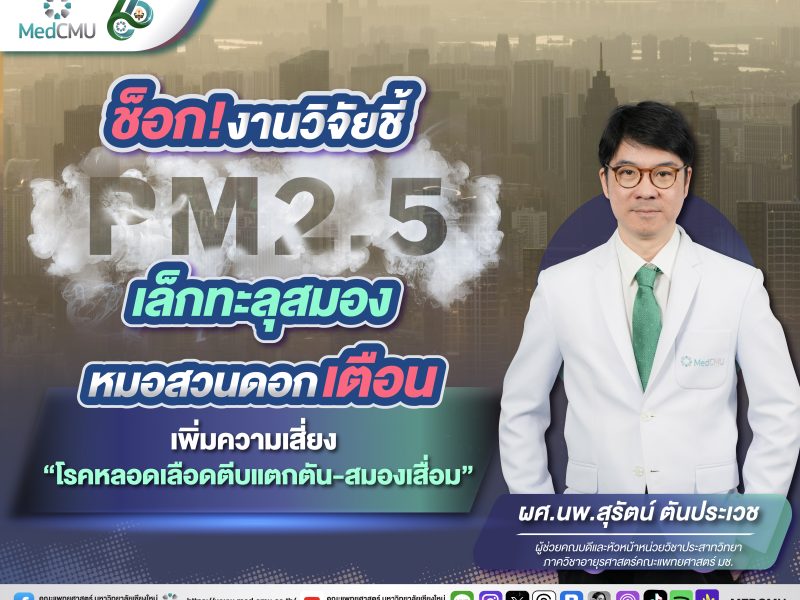 banner ข่าว ช็อก! งานวิจัยชี้ PM2.5 เล็กทะลุสมอง