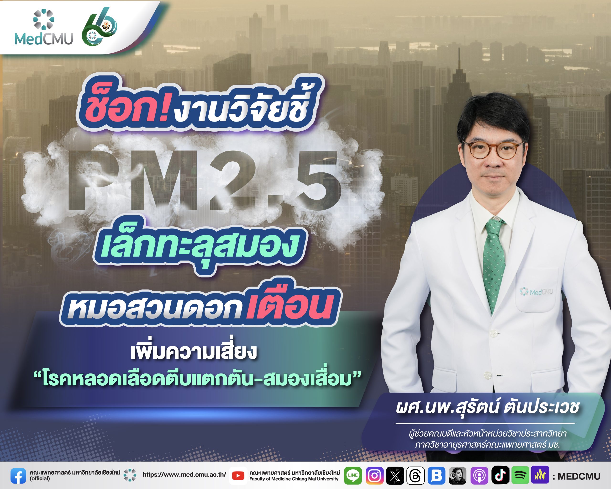 banner ข่าว ช็อก! งานวิจัยชี้ PM2.5 เล็กทะลุสมอง